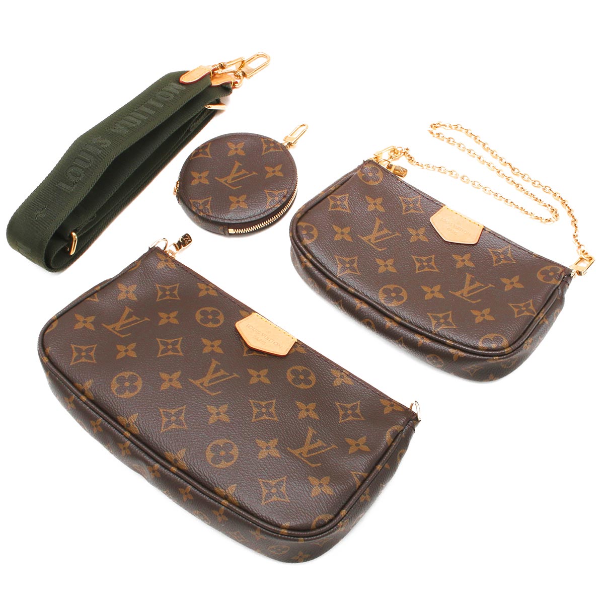 Louis Vuitton Multi Pochette Accessoire Monogram 3Way Shoulder Bag