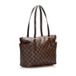 Louis Vuitton Damier Totally PM Handbag Tote Bag Ebene Brown PVC Leather