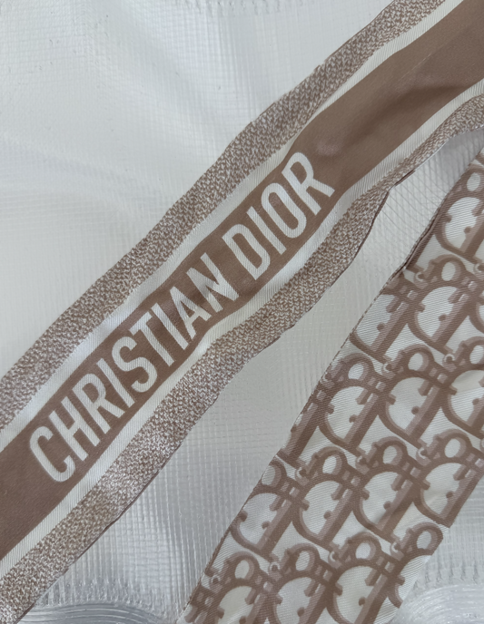 Christian Dior Silk Oblique Jacquard Scarf
