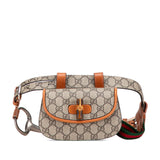 Gucci GG Supreme Bamboo PVC Leather Belt Bag