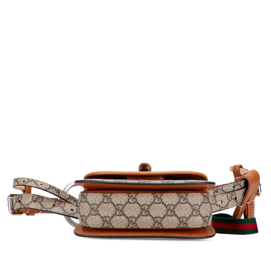 Gucci GG Supreme Bamboo PVC Leather Belt Bag