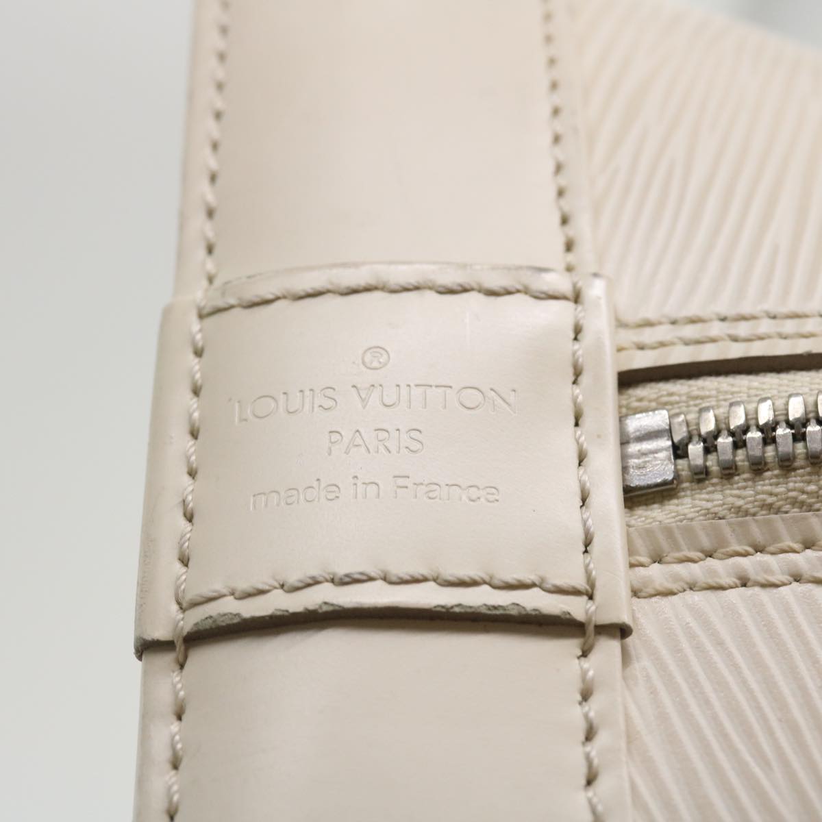 LOUIS VUITTON Epi Alma GM Hand Bag White Yvoire M4032J LV Auth lt722