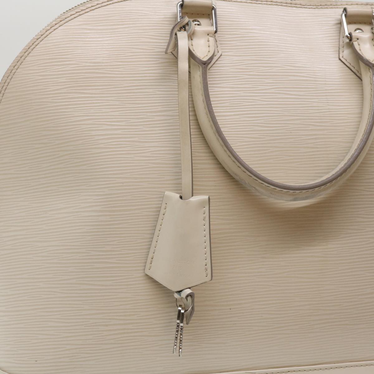 LOUIS VUITTON Epi Alma GM Hand Bag White Yvoire M4032J LV Auth lt722
