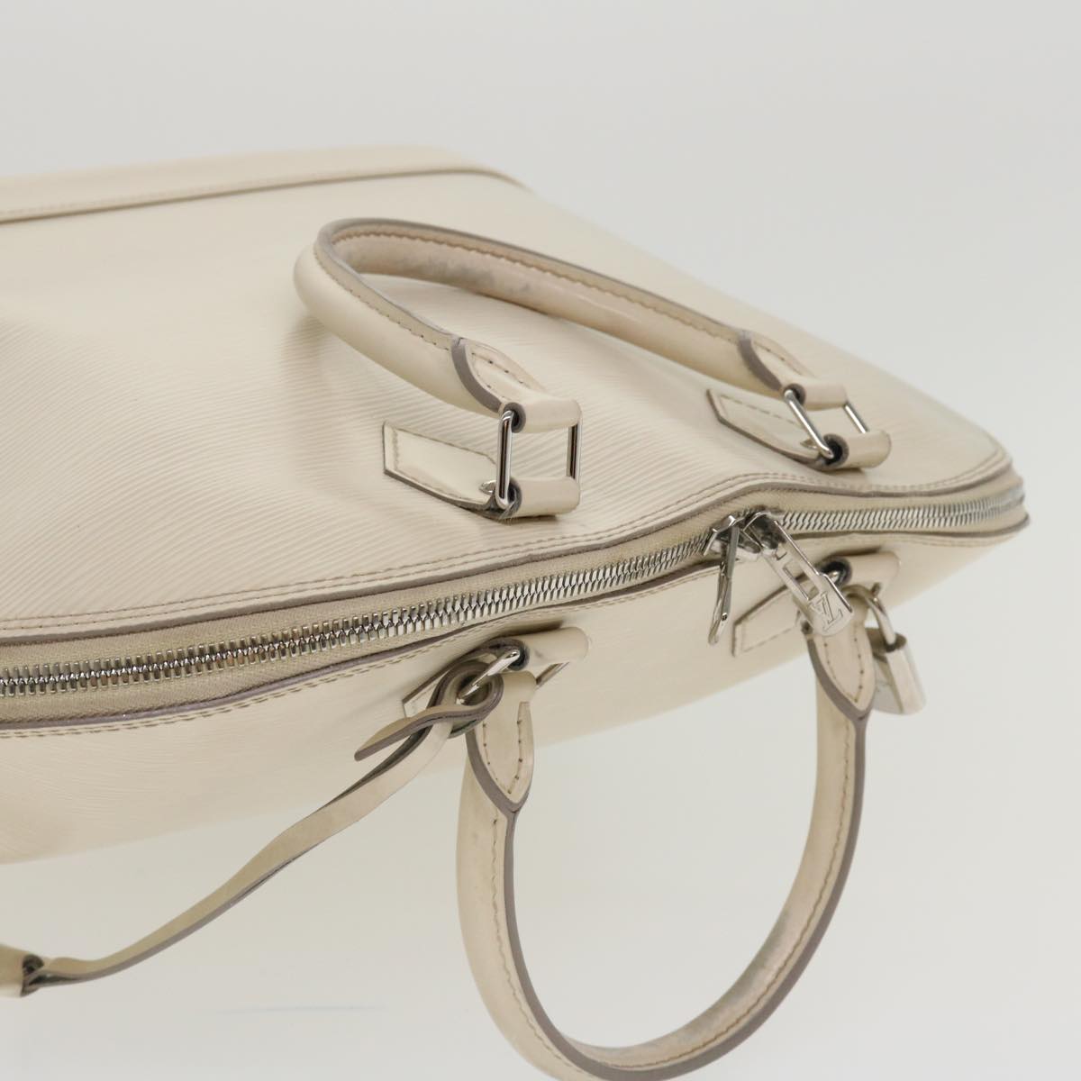 LOUIS VUITTON Epi Alma GM Hand Bag White Yvoire M4032J LV Auth lt722
