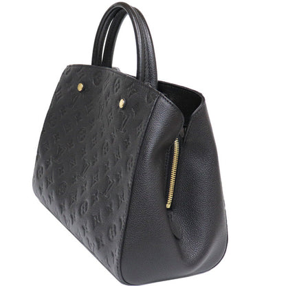 Louis Vuitton Montaigne MM Emplant Black 2way Shoulder Bag