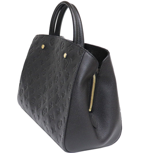 Louis Vuitton Montaigne MM Emplant Black 2way Shoulder Bag