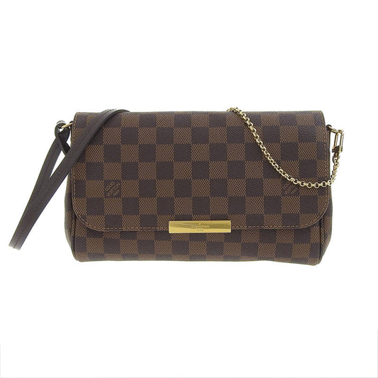 Louis Vuitton Damier Favorite MM 2Way Shoulder Bag Ebene