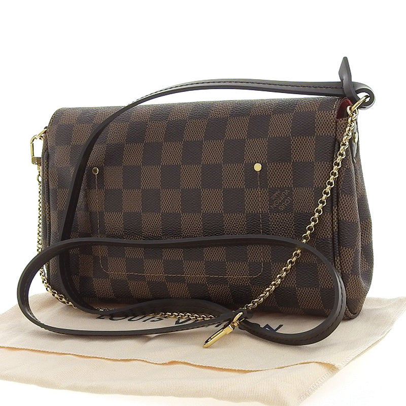 Louis Vuitton Damier Favorite MM 2Way Shoulder Bag Ebene