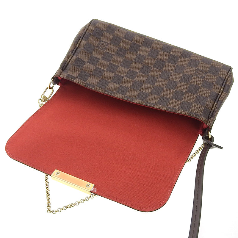 Louis Vuitton Damier Favorite MM 2Way Shoulder Bag Ebene