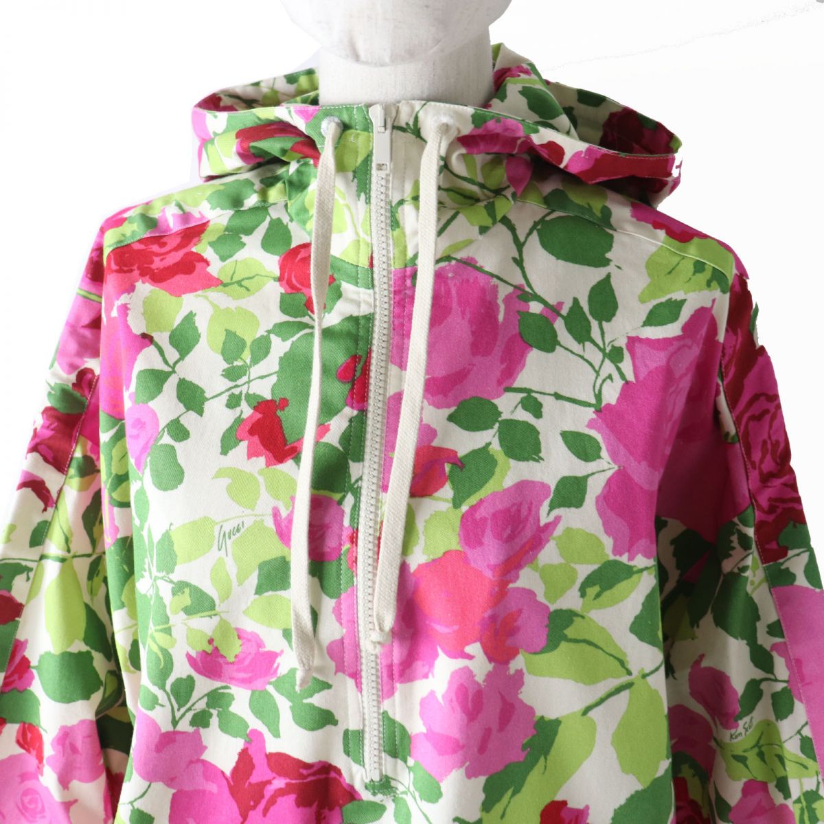 Gucci Rose Print Parka Anorak XS