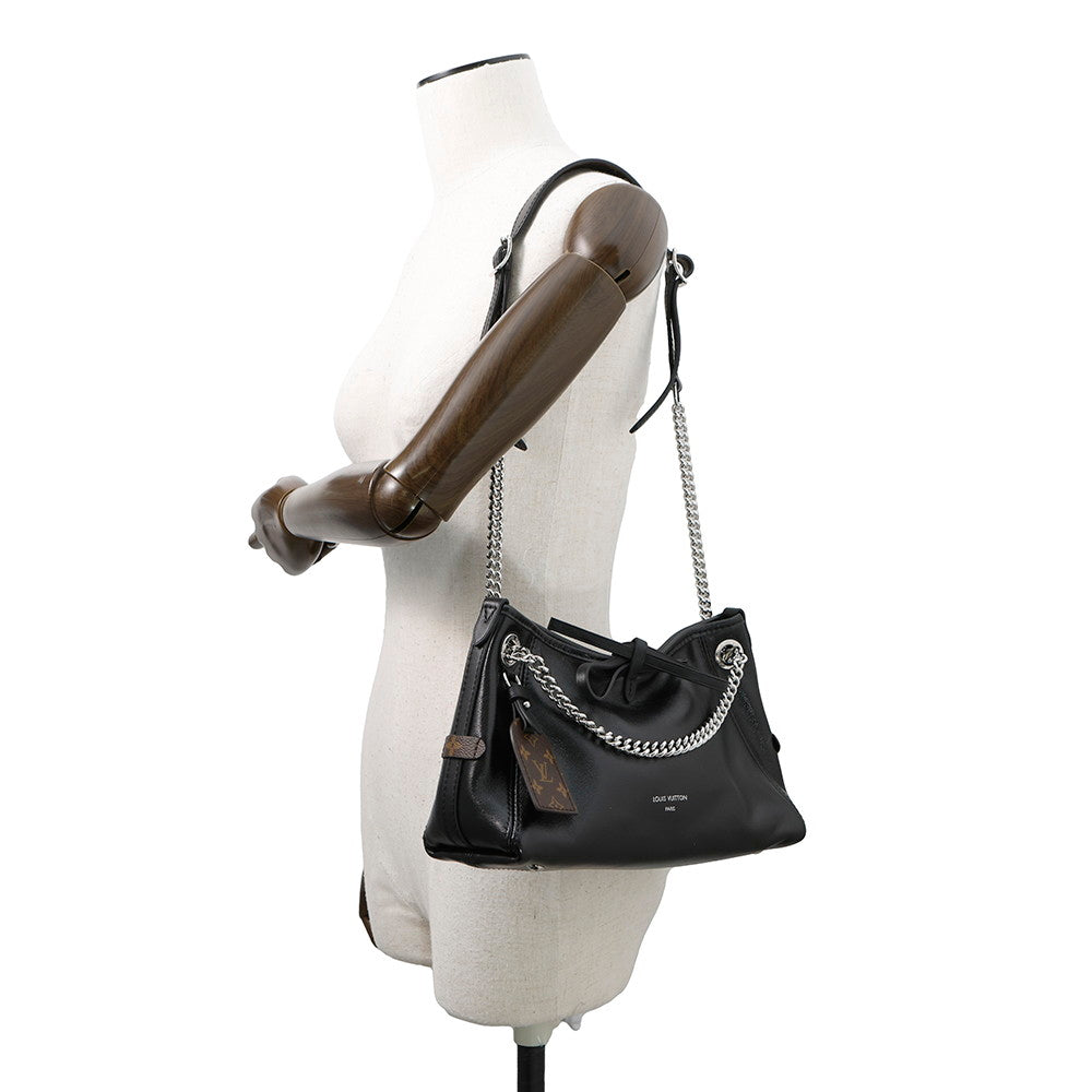 LOUIS VUITTON Carryall Vibe BlackM12888 Lambskin Size BB