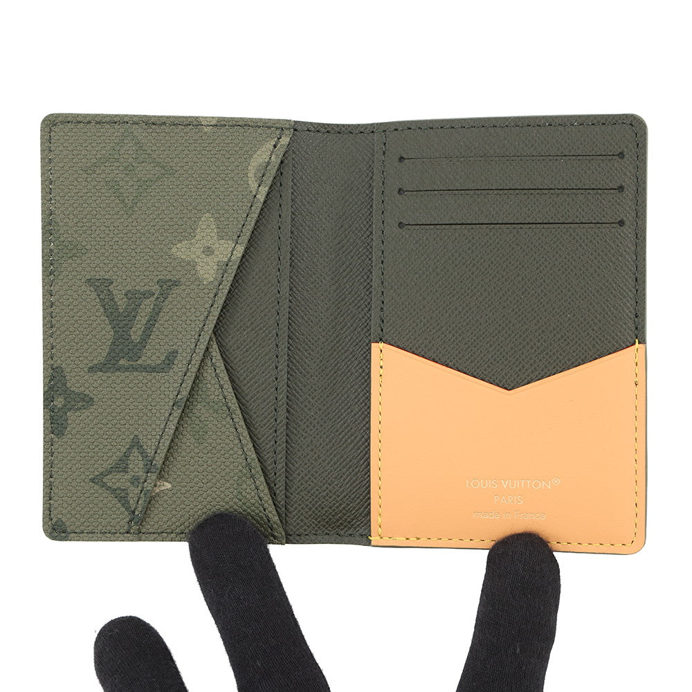 LOUIS VUITTON Card Case Organizer de Poche KhakiM26971 Monogram?Surplus
