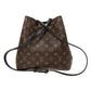 Louis Vuitton Shoulder Bag Neonoe Leather Monogram Black