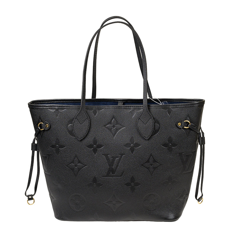 Louis Vuitton Black Neverfull MM Noir Monogram Shoulder Bag