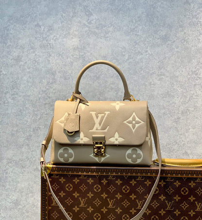 M46041 Madeleine 24cm/BB 30cm/MM Monogram Empreinte grey Handbag