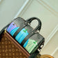 M46437 x YK Keepall 25 Monogram Eclipse Reverse black