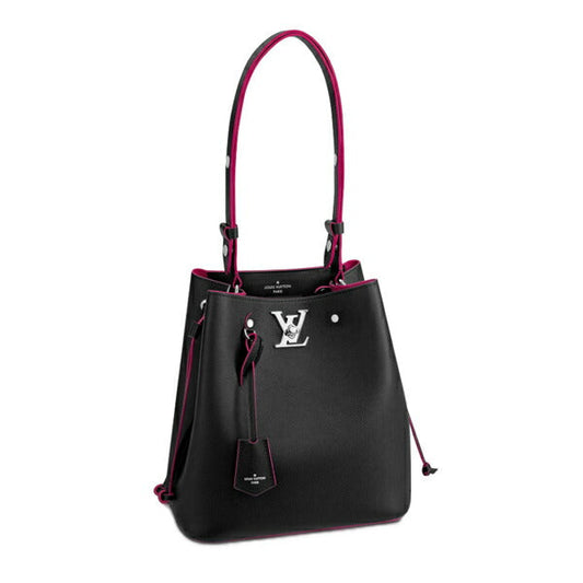 Louis Vuitton LockMe Bucket Shoulder Bag Noir