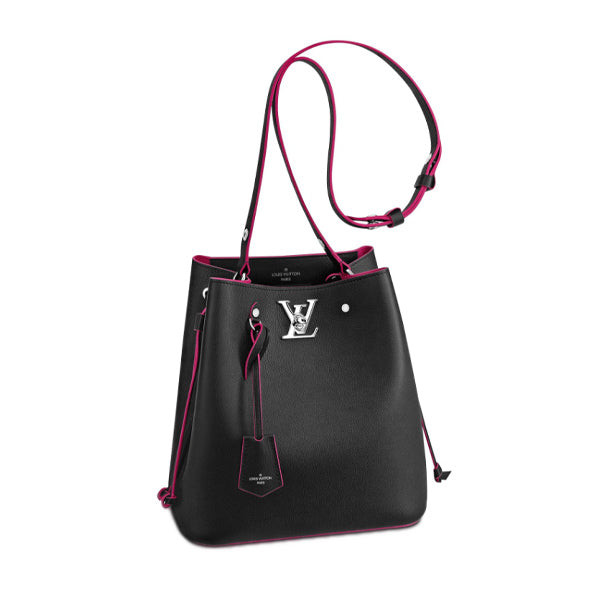 Louis Vuitton LockMe Bucket Shoulder Bag Noir