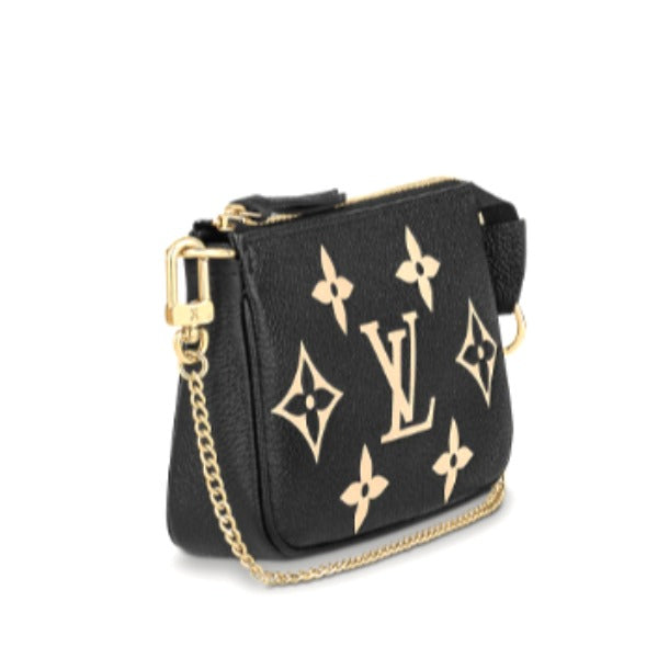 Louis Vuitton Mini Pochette Accessoires Monogram Implant Leather