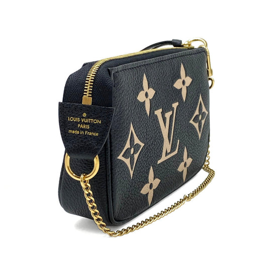 Louis Vuitton Mini Pochette Accessoires Monogram Emplant Pouch