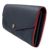 Louis Vuitton Monogram Implant Marine Rouge Portefeuille Sarah Wallet