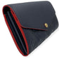 Louis Vuitton Monogram Implant Marine Rouge Portefeuille Sarah Wallet