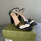 Gucci GG Marmont black sandals - FULL SET