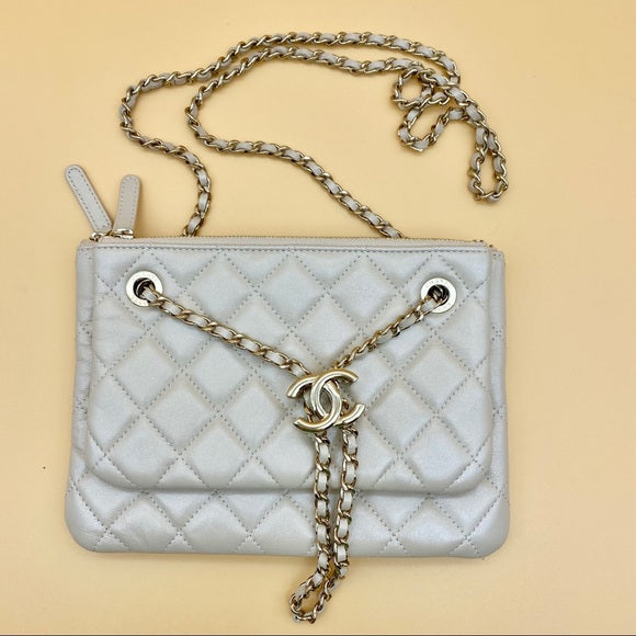 CHANEL 2020SS Pouch on Chain multiple-way bag