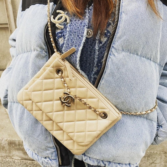 CHANEL 2020SS Pouch on Chain multiple-way bag