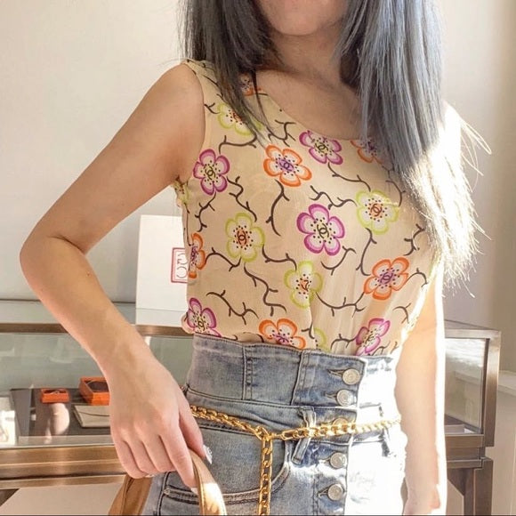 CHANEL   silk top
