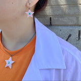 CHANEL   two colour star earrings (ND)