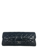 Chanel Black Lambskin CC Coco Loop Clutch