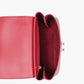 Maroon mini top-handle bag