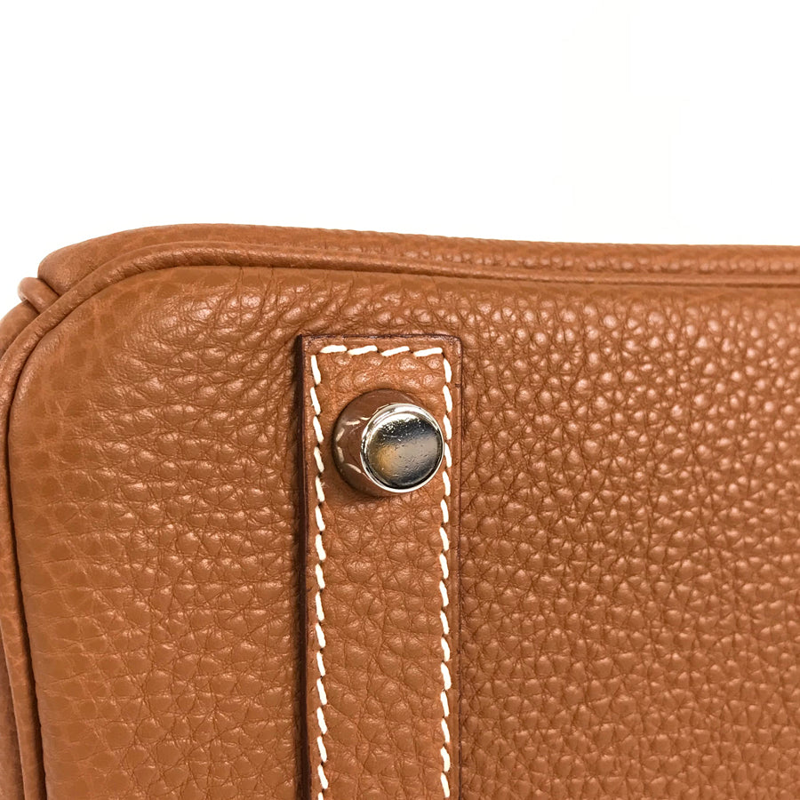 HERMES ?I carved seal SilverHardware made in 2005 Handbag
