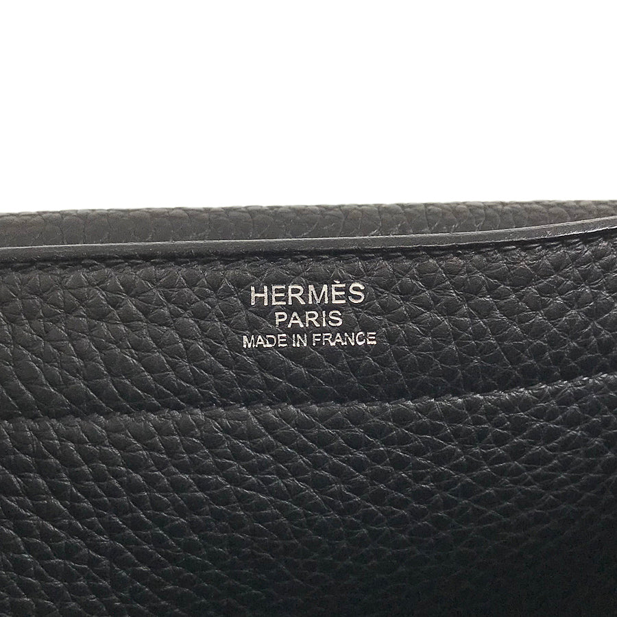 HERMES Sac Adepeche 27 ?N engraved SilverHardware made in 2010 Briefcase