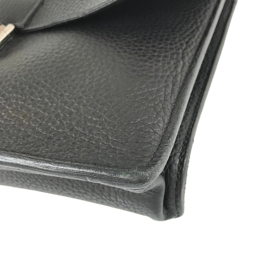 HERMES Sac Adepeche 27 ?N engraved SilverHardware made in 2010 Briefcase