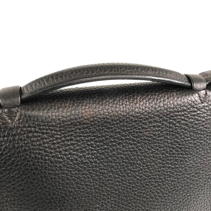 HERMES Sac Adepeche 27 ?N engraved SilverHardware made in 2010 Briefcase