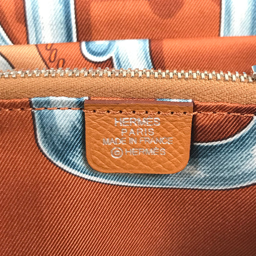 HERMES ?M engraved 2009 SilverHardware coin purse