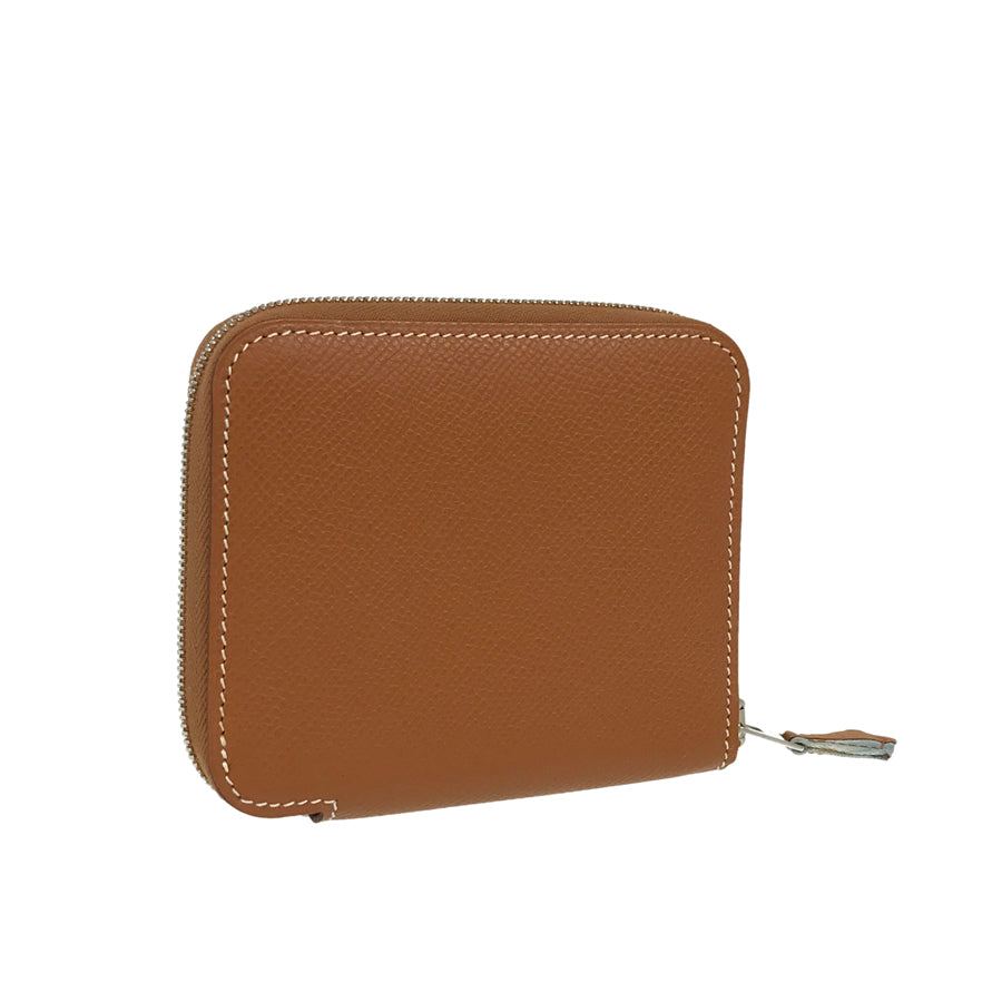 HERMES ?M engraved 2009 SilverHardware coin purse