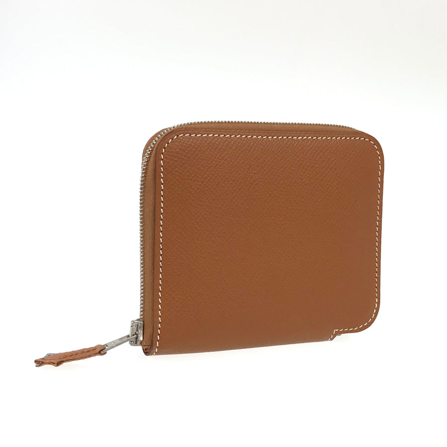 HERMES ?M engraved 2009 SilverHardware coin purse