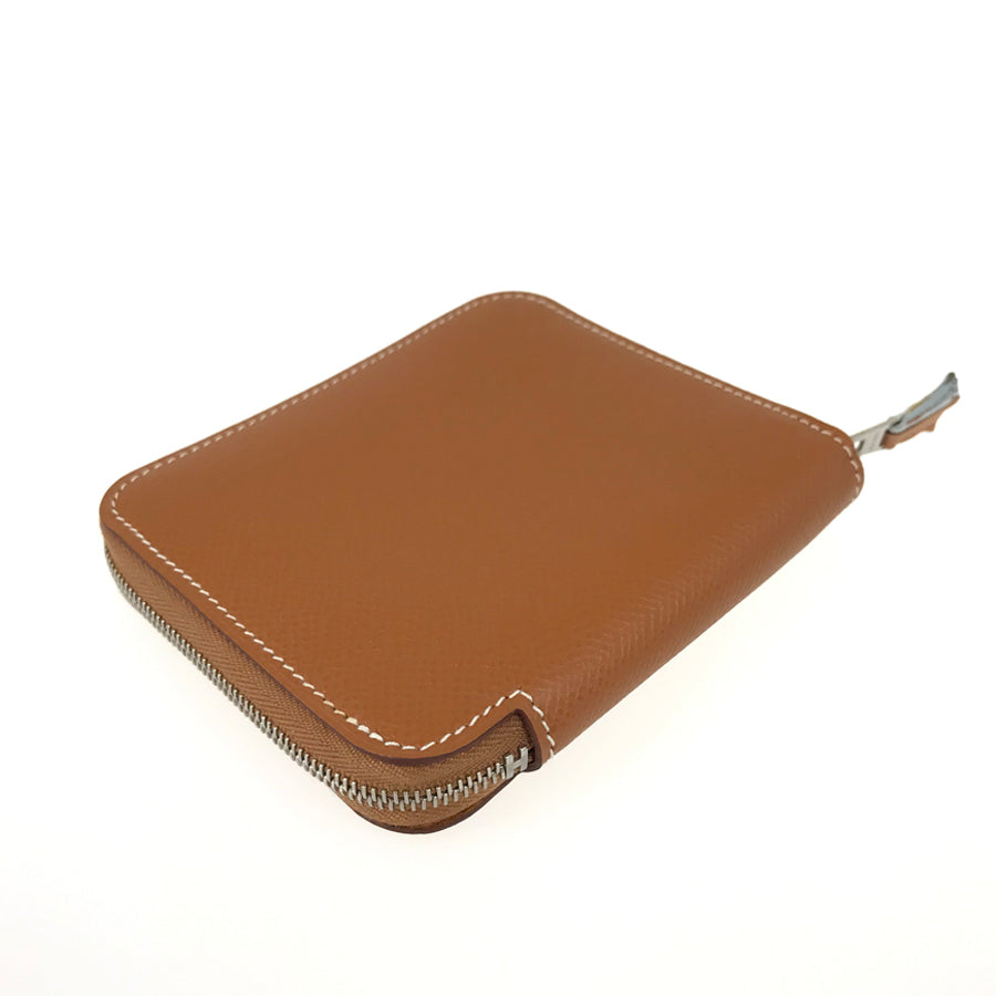 HERMES ?M engraved 2009 SilverHardware coin purse