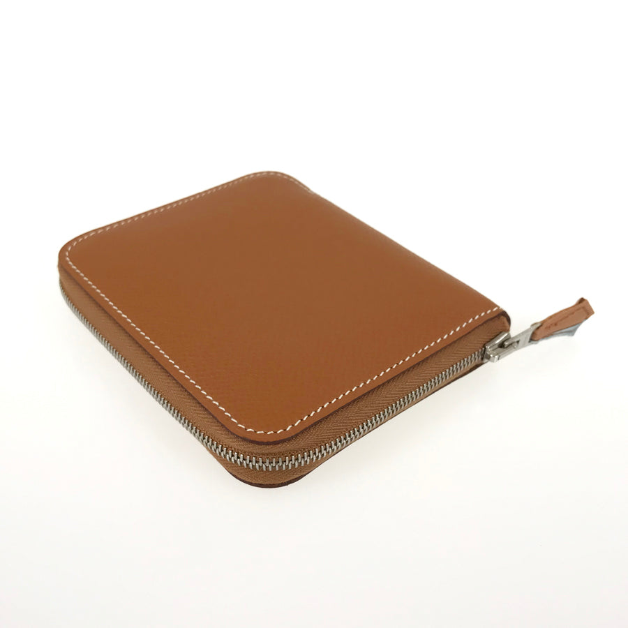 HERMES ?M engraved 2009 SilverHardware coin purse