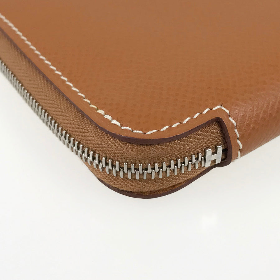 HERMES ?M engraved 2009 SilverHardware coin purse
