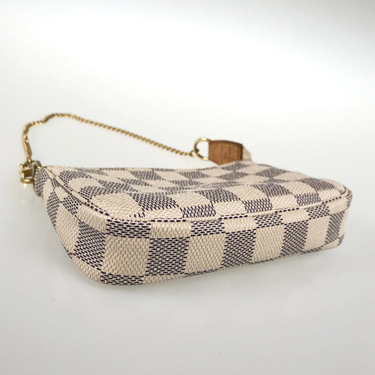 LOUIS VUITTON Damier Azur Mini Pochette Accessoires N58010 Pouch