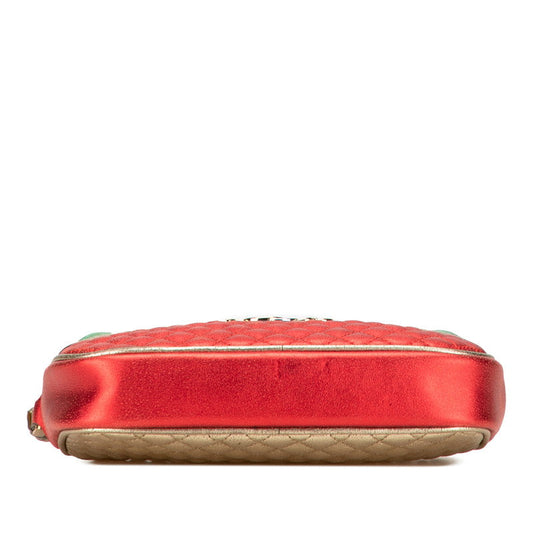 Gucci Laminated Quilting Leather Clutch Bag
