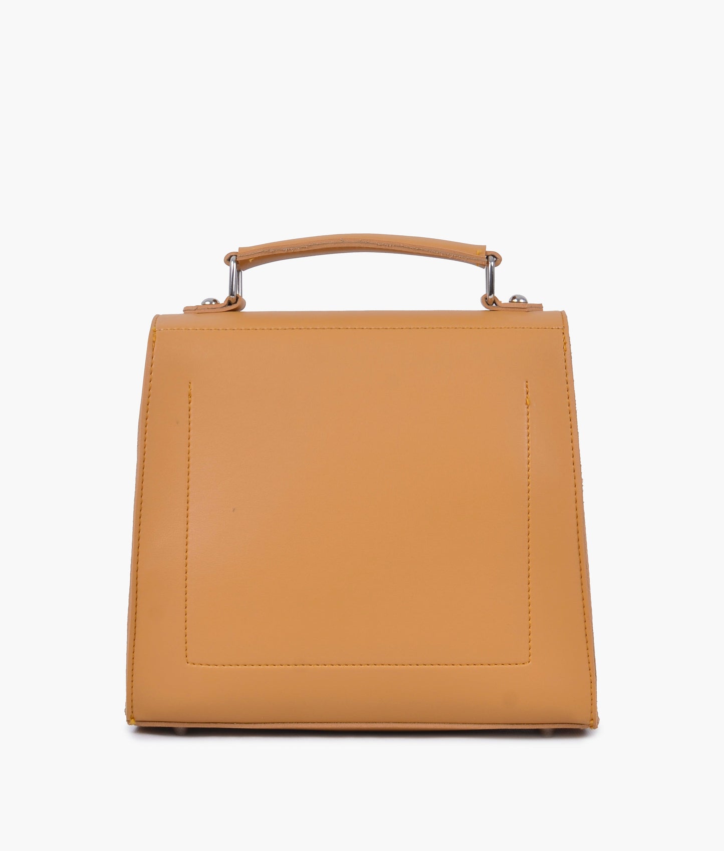 Mustard push-lock messenger bag
