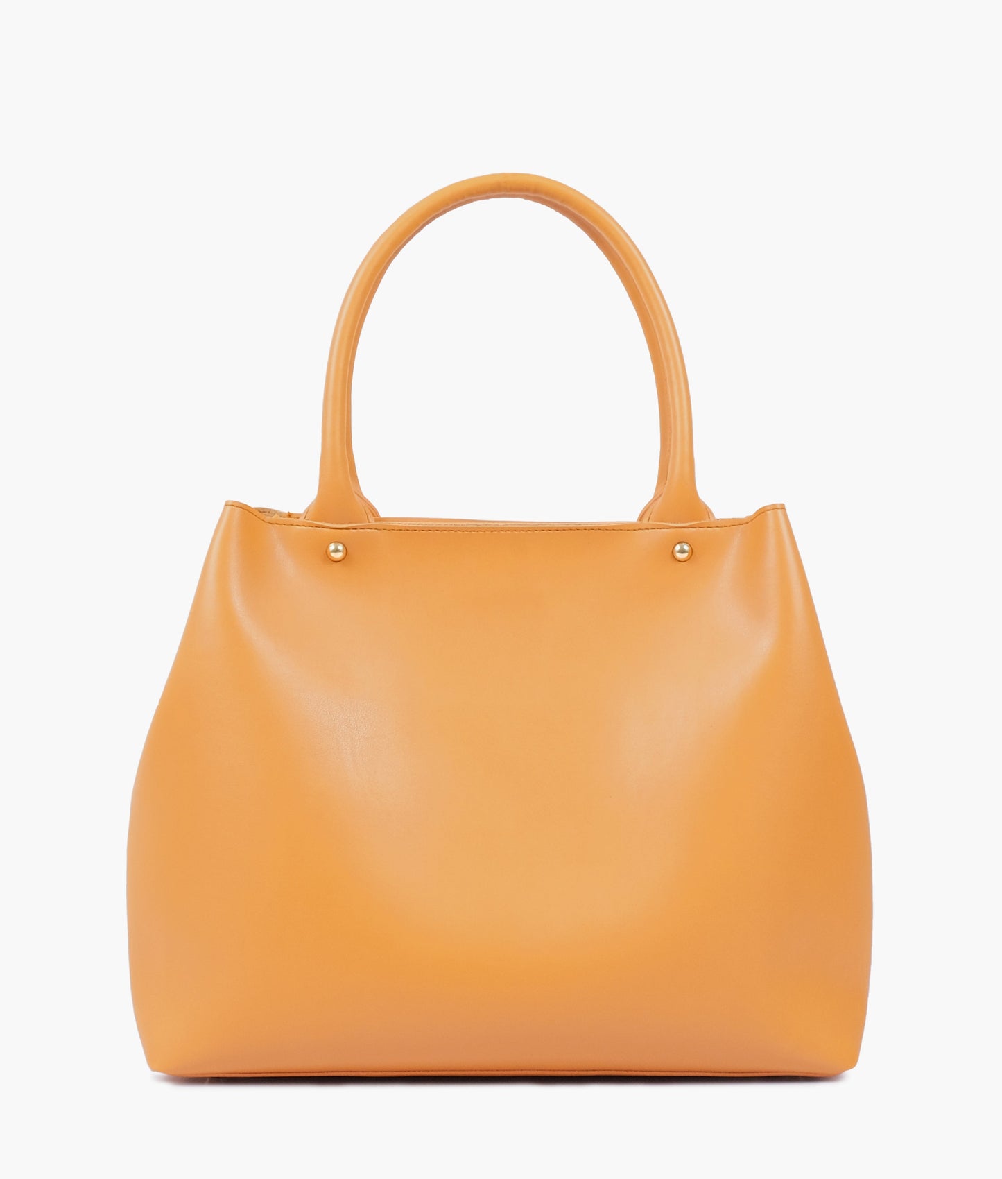 Mustard zipper tote bag