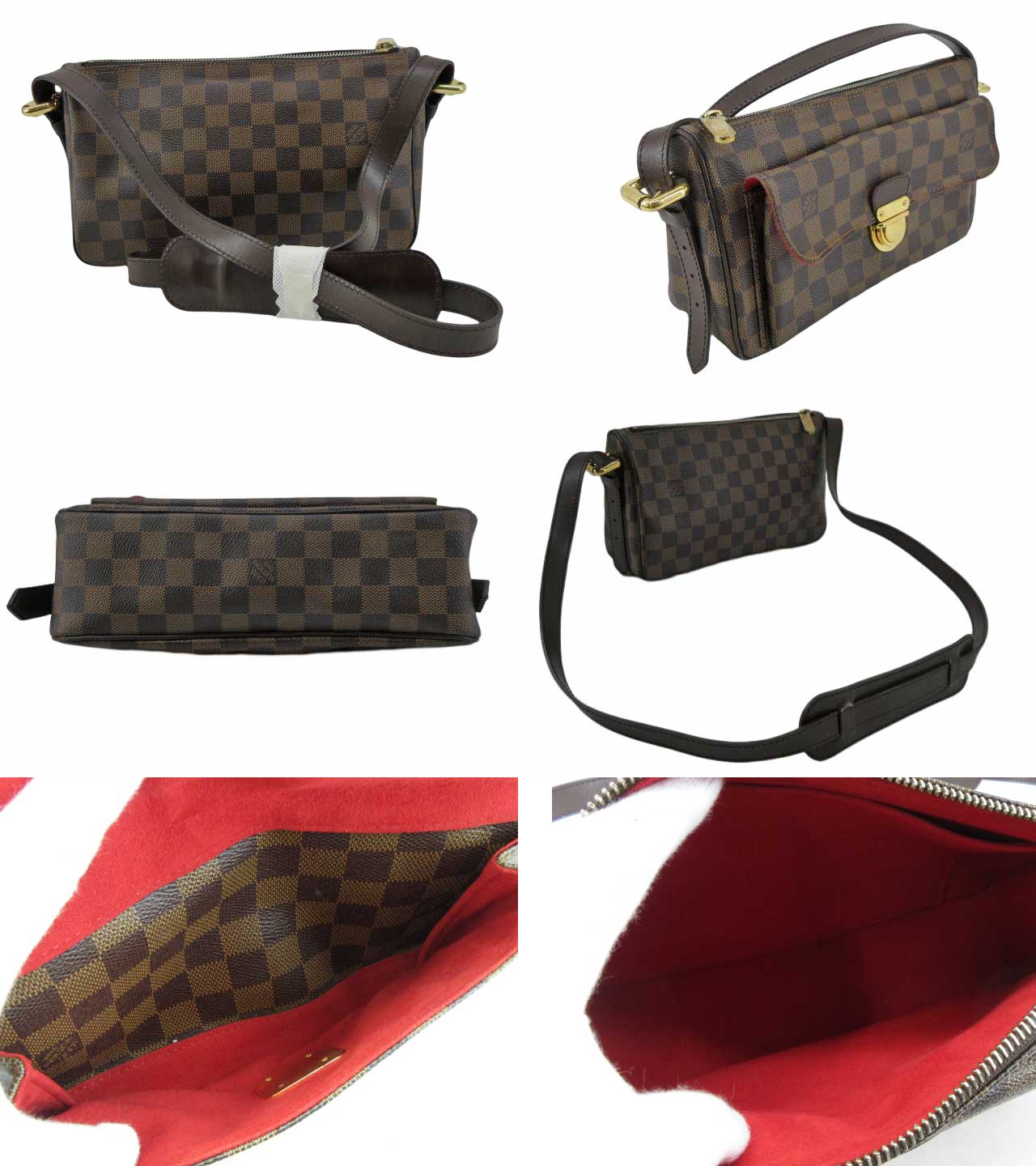 Louis Vuitton Damier Ebene Ravello GM Strap Shoulder Bag