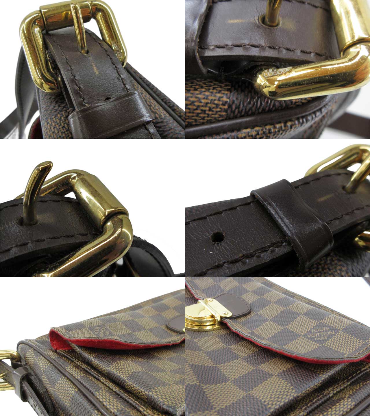 Louis Vuitton Damier Ebene Ravello GM Strap Shoulder Bag