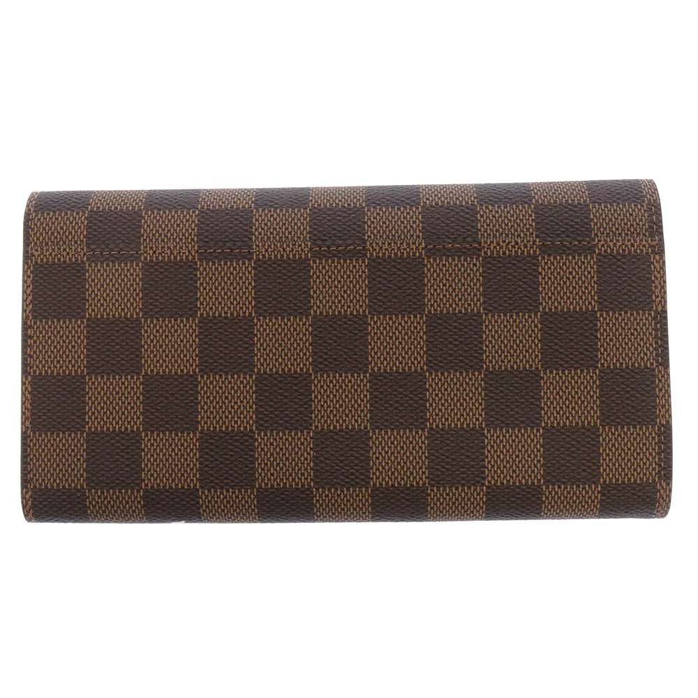 LOUIS VUITTON Portefeuille Sarah BrownN63209 Damier Ebene Canvas